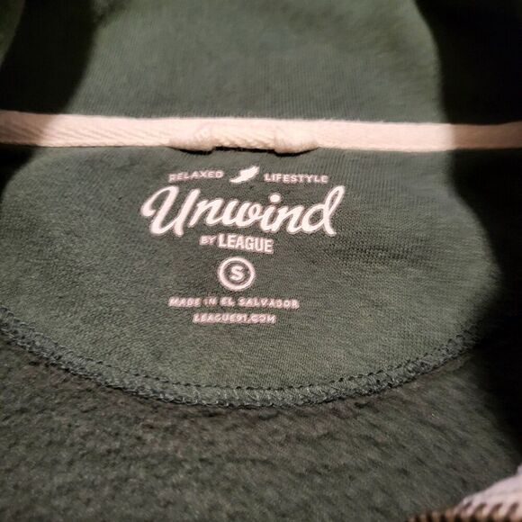 Unwind by League Michigan Spartans Pullover Quarter Zip Sweatshirt Mens Small - Picture 3 of 5